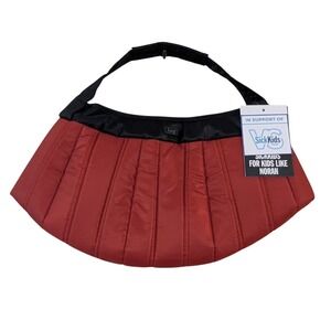 Lug Puddle Jumper Puffer Tote Bag Red Black Quilted Lightweight Lunch Bag NWT